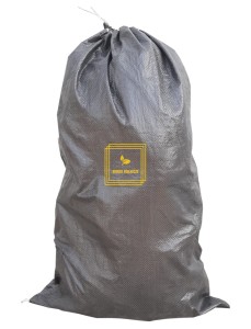 Worki polipropylenowe z zaciągiem 25 kg - 30 kg 100 szt. czarne