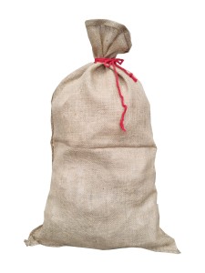 DUŻY I MOCNY WOREK ŚWIĘTEGO MIKOŁAJA Z JUTY JUTOWY WOREK NA PREZENTY 60x100