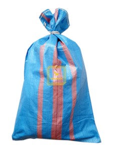 WORKI NA WĘGIEL EKOGROSZEK 25kg 50x80cm - MOCNE I TANIE  - 100 szt. worki polipropylenowe  niebieskie