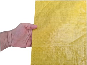 Mocne worki na węgiel ekogroszek zboże gruz 50x80cm - 25 kg - 50 szt.  żółte 